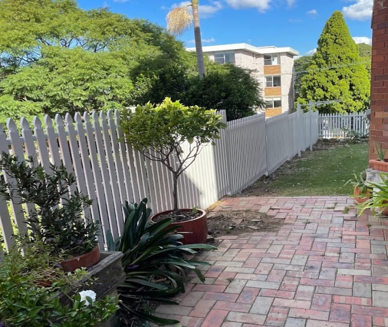 White picket fence built and installed around Mosman property
